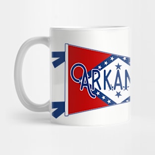 Arkansas Flag Pennant Mug